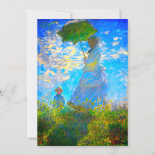 Monet Woman mit Parasol Ankündigung