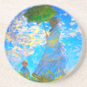 Monet Woman mit Parasol Getränkeuntersetzer