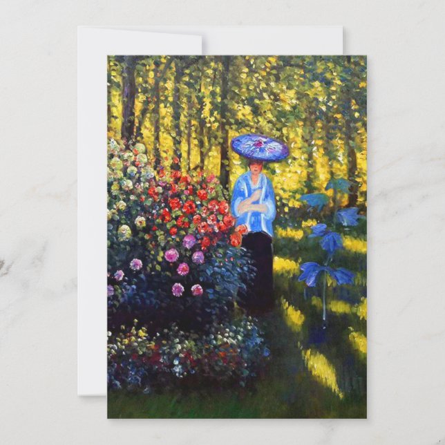 Monet Woman mit Parasol im Garten Ankündigung (Vorderseite)