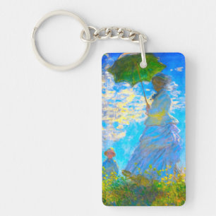 Monet Woman mit Parasol Schlüsselanhänger