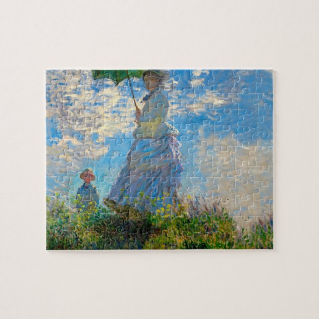 Monet Woman Parasol Impressionismus (Horizontal)