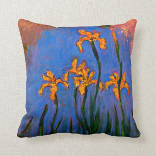 Monet-Yellow Irises Kissen
