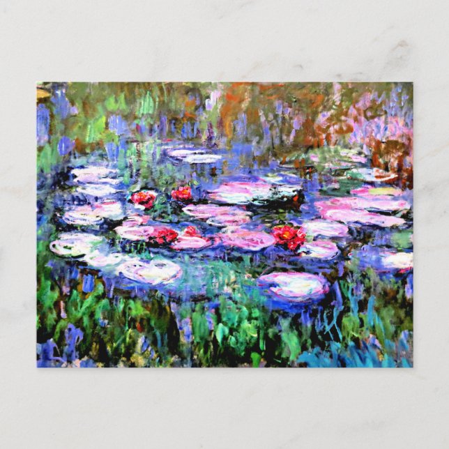 Monetmalerei, Los Nenufares (Wasserlilien) Postkarte (Vorderseite)