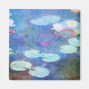 Monets berühmte, Seerosen, Rosa, 1899, Magnet
