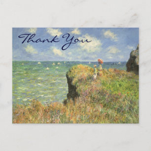 Monet's Cliff Walk in Pourville Postkarte