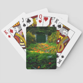 Monet's Garden, Giverny, Frankreich im Herbst Spielkarten
