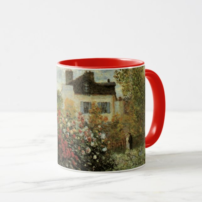 Monet's Garden in Argenteuil von Claude Monet Tasse (VorderseiteRechts)
