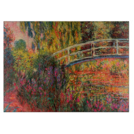 Monet's Garden Large Glass Cutting Board Schneidebrett