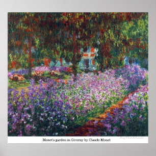 Monets Garten in Giverny von Claude Monet Poster