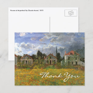Monets Häuser in Argentinien Postkarte