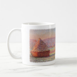 Monets Heuschober, weißes Frost, Sonnenaufgang Kaffeetasse