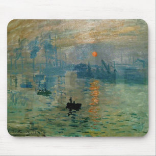 Monets Impression Sonnenaufgang (soleil levant) - Mousepad