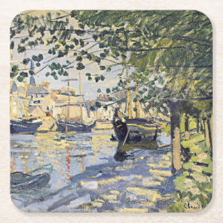 Monets Kunstwerk, Seine in Rouen, Rechteckiger Pappuntersetzer