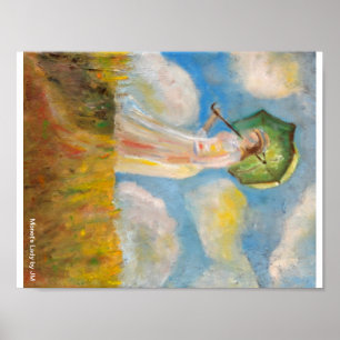 Monet's Lady Print Poster