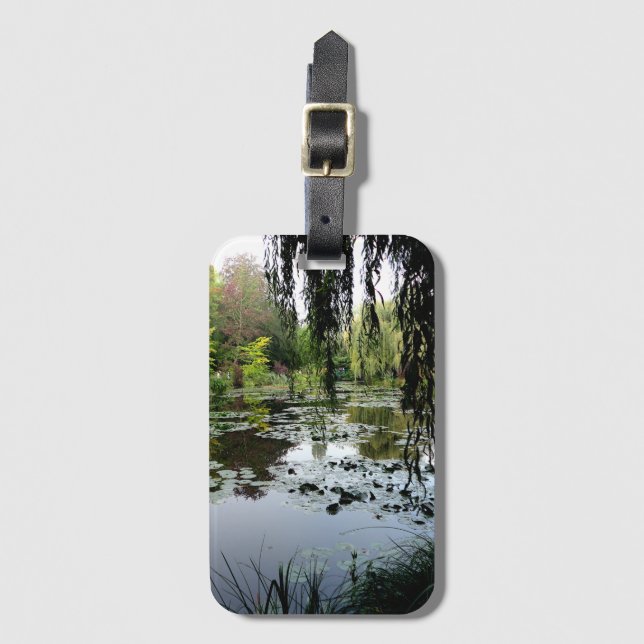 Monets Lily Pond, Giverny, Frankreich Gepäckanhänger (Vorderseite Vertikal)