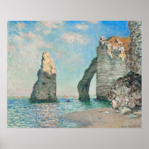 Monets Poster Die Klippen von Étretat