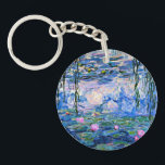 Monets Seerosen Schlüsselanhänger<br><div class="desc">Seerosen,  berühmtes Gemälde von Claude Monet.</div>