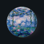 Monets Wasser-Lilien Button<br><div class="desc">Monets Wasser-Lilien.
Besichtigen Sie bitte meinen Speicher für interessanteren Entwurf und mehr Farbeauserlesenes => zazzle.com/iwheels*</div>