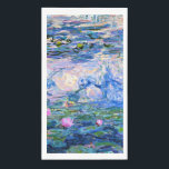 Monets Wasser Lilien Mix und Match Serviette<br><div class="desc">Water Lilies, 1919 berühmtes Gemälde von Claude Monet, mit farblich abgestimmten Festfarben pinkisch-lila und Monet blau, bereit zu mischen und zu ergänzen.</div>