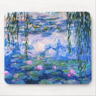 Monets Wasser-Lilien Mousepad