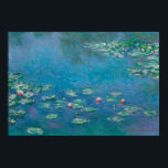 Monets Water Lilien Vintage Poster<br><div class="desc">Water Lilies (1906) Gemälde von Claude Monet</div>