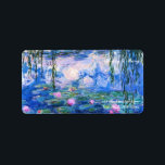 Monets Water Lilies Adressaufkleber<br><div class="desc">Monets Wasserlilien. Bitte besuchen Sie mein Geschäft für mehr interessantes Design und mehr Farbwahl. => zazzle.com/iwheels*</div>