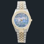 Monets Water Lilies Armbanduhr<br><div class="desc">Monets Wasserlilien. Bitte besuchen Sie mein Geschäft für mehr interessantes Design und mehr Farbwahl. => zazzle.com/iwheels*</div>