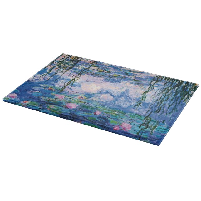 Monets Water Lilies Schneidebrett (Ecke)