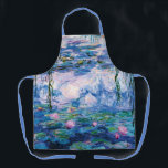 Monets Water Lilies Schürze<br><div class="desc">Monets Wasserlilien.
Besuchen Sie bitte meinen Laden für interessanteres Design und mehr Farbwahl => zazzle.com/iwheels*</div>