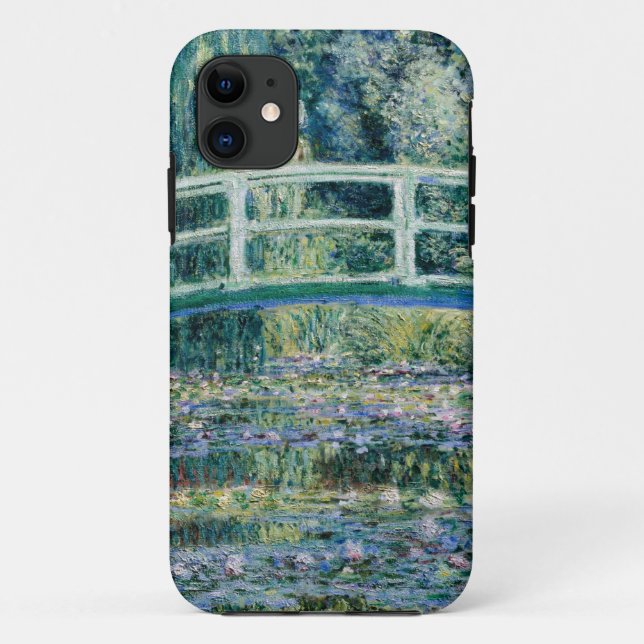 Monets Water Lilies und Japanische Brücke Case-Mate iPhone Hülle (Rückseite)
