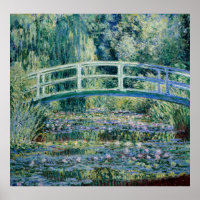 Monets Water Lilies und Japanische Brücke
