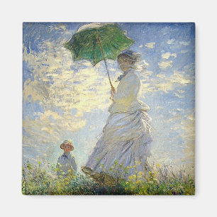 Monet's Woman mit einem Parasol (Der Spaziergang / Magnet