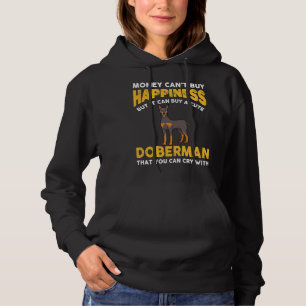 Money Cant kaufen Glück Funny Doberman 816 Hoodie