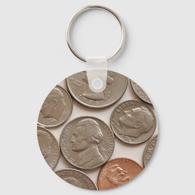 Money Coins Schlüsselanhänger (Vorderseite)