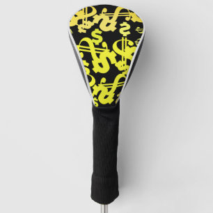 Money Dollar signiert Financial Pattern Golf Head Headcover