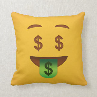 Money Face Emoji   Kissen