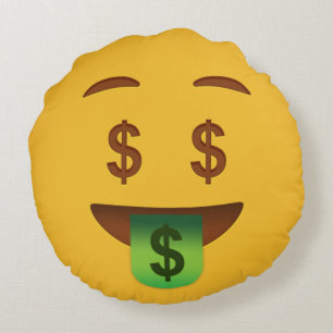 Money Face    EmojiThrow Kissen