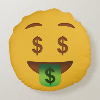 Money Face    EmojiThrow Kissen