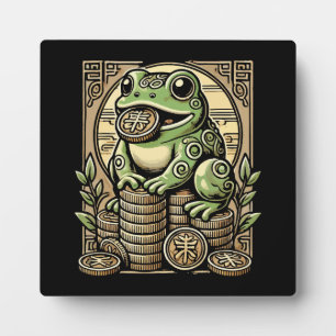 Money Frog, Lucky Toad, Jin Chan - Erfolg Glück Fotoplatte