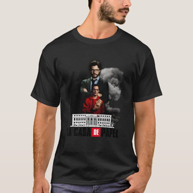 Money Hoch Maßgeschneidertes T-Shirt (Vorderseite)
