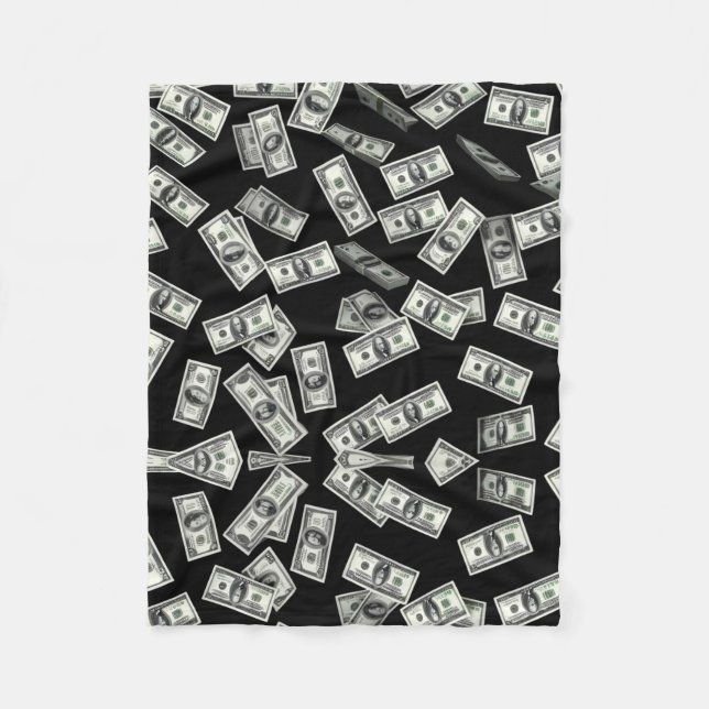 Money Maker Throw Kissen Fleecedecke (Vorderseite)