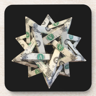 Money Origami Five Intersecting Tetrahedra Getränkeuntersetzer