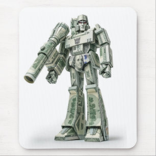 Money Origami Mega Tron Roboter Mousepad