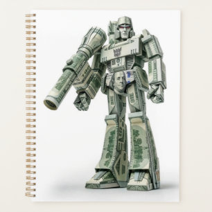 Money Origami Mega Tron Roboter Planer