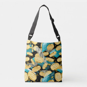 Money Pattern 2 Tragetaschen Mit Langen Trägern