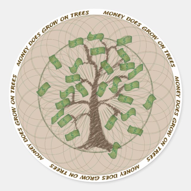Money Tree Sticker (Vorderseite)