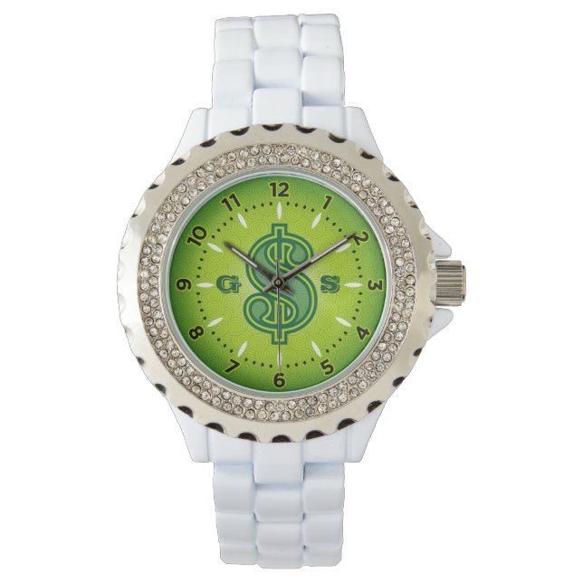 Money Watch - Green Armbanduhr (Vorderseite)