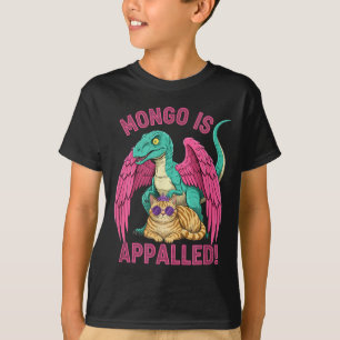 Mongo ist entsetzt Gaming Raptor Cat Lustig Retro T-Shirt