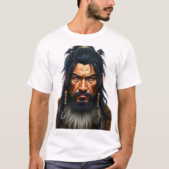 Mongol Kriegergefecht T-Shirt (Vorderseite)