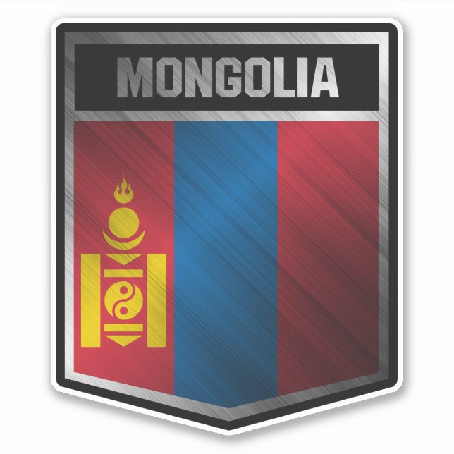 Mongolei Aufkleber (Vorderseite)